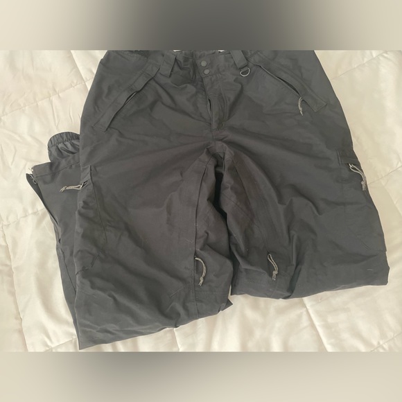 Columbia bugaboo snow pants titanium omnitech black Velcro adjustable lined - Picture 13 of 13